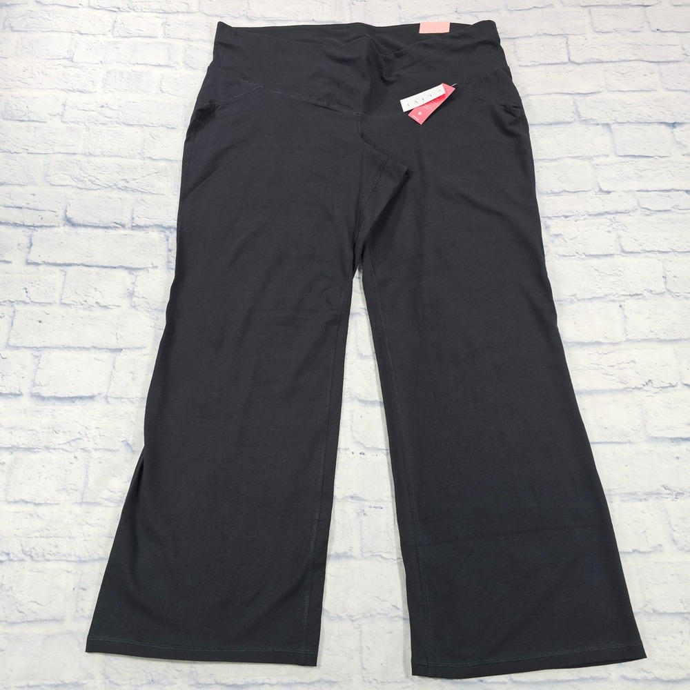 Livi Lane Bryant Bootcut Pants Womens 22/24 Black V-Control Slimming Activewear